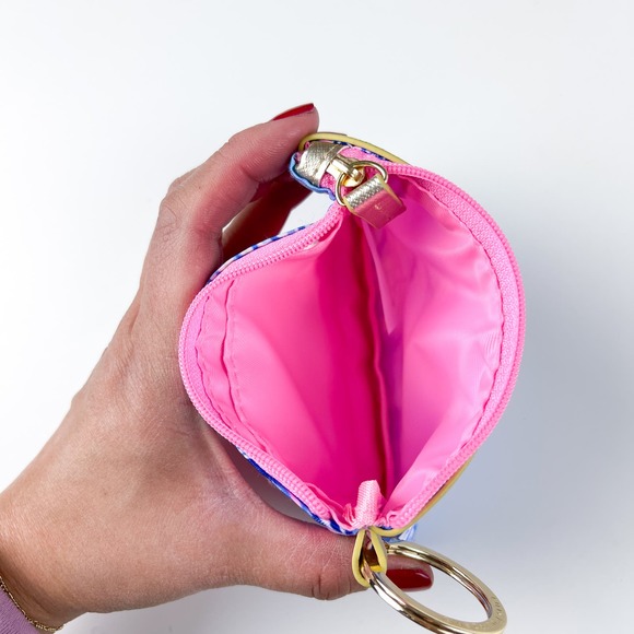 Lilly Pulitzer ID Card Keychain Zip Pouch Case Wallet - Picture 5 of 8